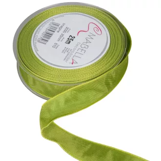 Textil szalag hagyományos drótos világoszöld 25mmx25m