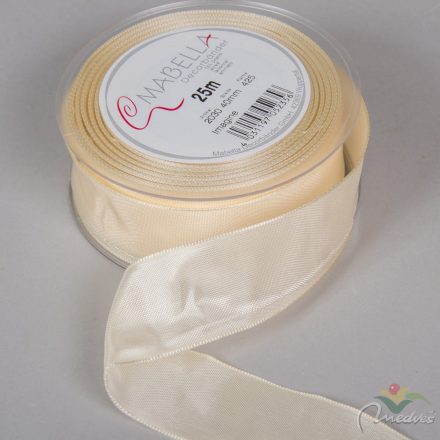 Textil szalag hagyományos drótos krém 40mmx25m