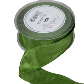 Textil szalag hagyományos drótos sötétzöld 40mmx25m