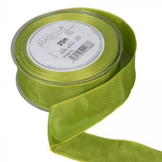 Textil szalag hagyományos drótos világoszöld 40mmx25m