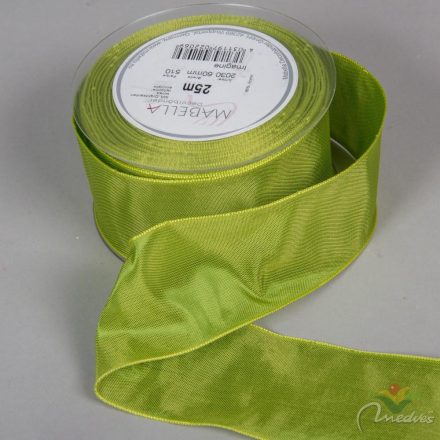 Textil szalag hagyományos drótos világos zöld 60mmx25m
