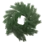 Fenyő koszorú szürkészöld D24cm