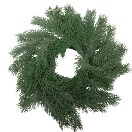 Fenyő koszorú szürkészöld D24cm