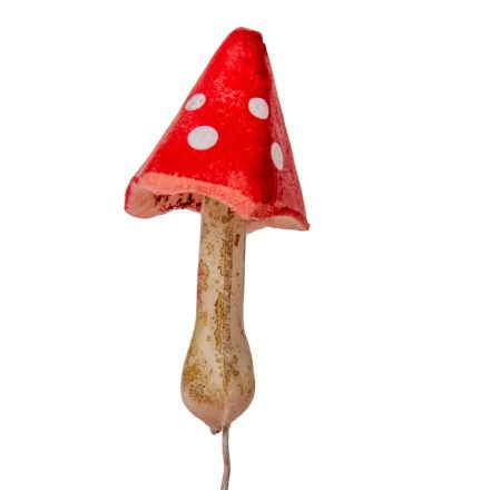 Gomba hab piros fehér pöttyös M8cm