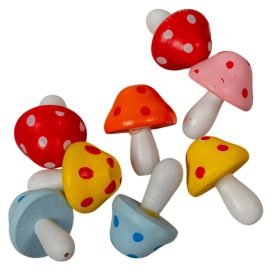 Gomba fa pöttyös 3cm 8db-os