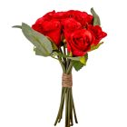 Rózsa köteg 10v. piros M25cm 24db/#