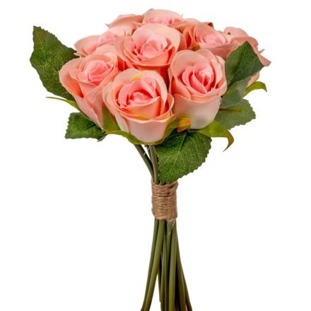 Rózsa köteg 10v. v.rózsaszín M25cm 24db/#