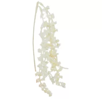 Szamárkenyér lógó ág glitteres fehér 75cm