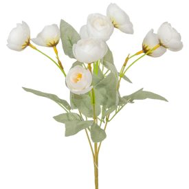 Tearózsa csokor 10v. fehér M32cm 150db/#