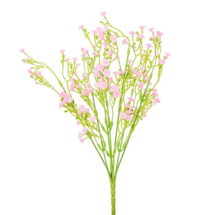 Fátyolvirág csokor 7v. rózsaszín M32cm 200db/#
