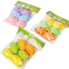 Hungarocell tojás aksztós színes 6cm 6db-os