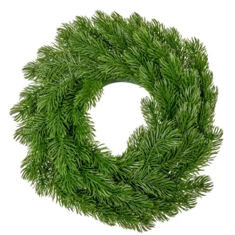 Fenyő koszorú zöld D28cm