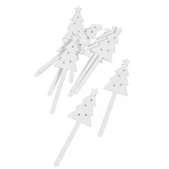 Fenyőfa pick fa fehér 11cm 10db-os