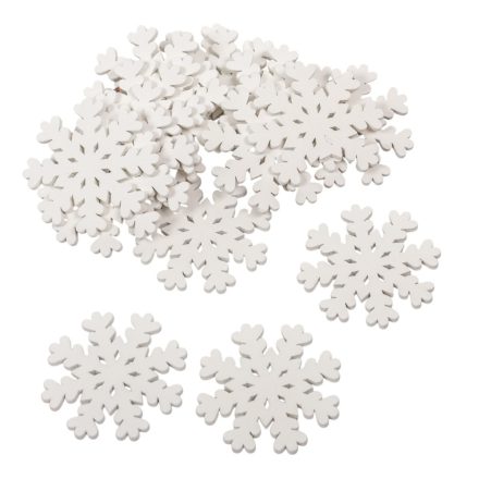 Hópehely fa fehér 5cm 18db-os