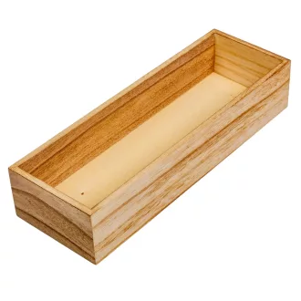 Doboz fa téglalap natúr M6x30x10cm