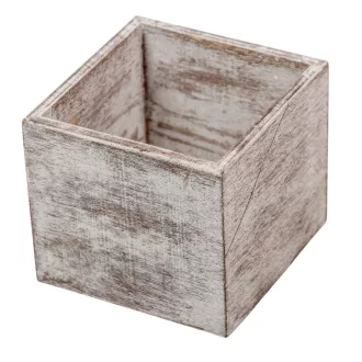 Fa doboz mosott szürke M8x9x9cm 
