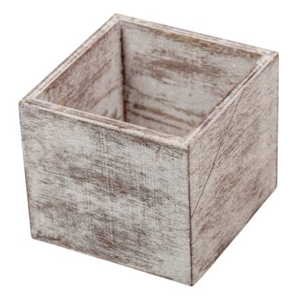 Fa doboz mosott szürke M8x9x9cm 