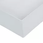 Négyzetes tál műanyag vastagfalú fényes fehér M6x20x20cm