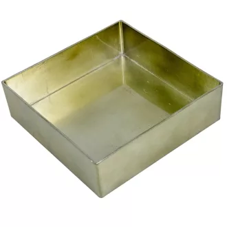   Négyzetes tál műanyag vastagfalú gránit zöld M6x20x20cm
