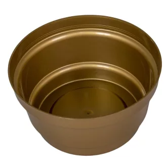 Műanyag nagy tál arany D16cm M8cm