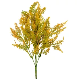 Díszítő csokor 5ágú sárga M36cm 72db/#