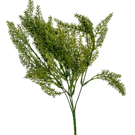 Díszítő csokor 5ágú zöld M36cm 72db/#