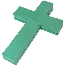 Vizes tűzőhab kereszt 41x27x4,5cm