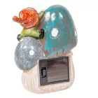 Gomba törpével LED-es szolár poly M12cm 