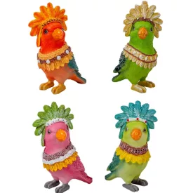 Papagáj madár poly M14cm