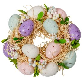 Húsvéti tojásos koszorú D17cm