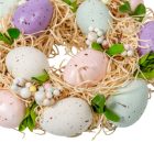 Húsvéti tojásos koszorú D17cm