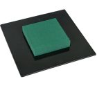 Négyzetes ikebana vizes tűzőhabbal fekete M6x19x19cm (db ár)