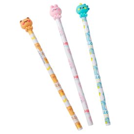 Ceruza+radír hello zoo mix 19cm