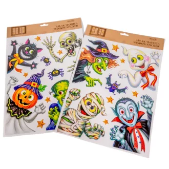 Ablak matrica halloween mintás 41x29cm