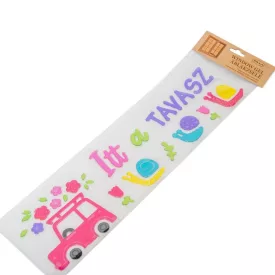 Ablakmatrica zselé Itt a tavasz 15x55cm