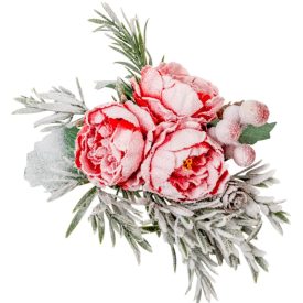 Virágos, tobozos csiptető pick D20cm