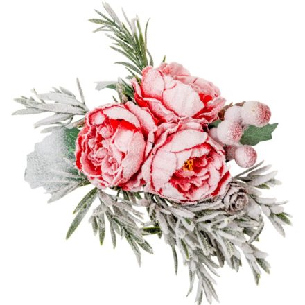 Virágos, tobozos csiptető pick D20cm