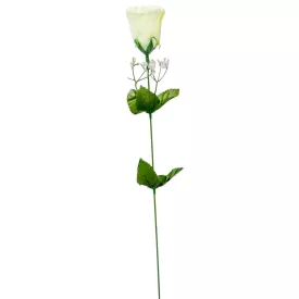 Rózsa szálas bársony krém M50cm 144db/#