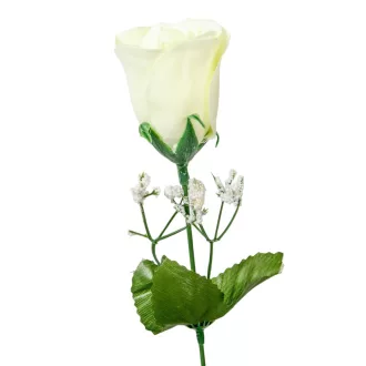 Rózsa szálas bársony krém M50cm 144db/#