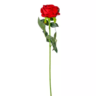 Bársony rózsa szálas piros M74cm 40db/#