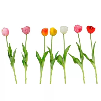 Tulipán szálas gumi mix M38cm 48db/#