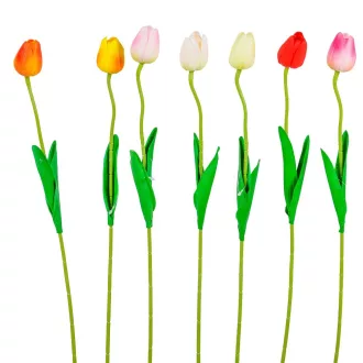 Tulipán szálas gumi mix M46cm 72db/#