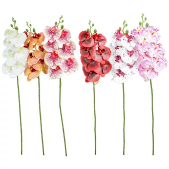 Gumi orchidea ág M78cm 24db/#