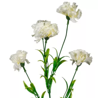 Szegfű ág 5v. krém M57cm 48db/#