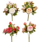 Rózsa csokor 7v. mix M38cm 24db/#