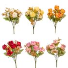 Rózsab csokor 7v mix M32cm 120db/#