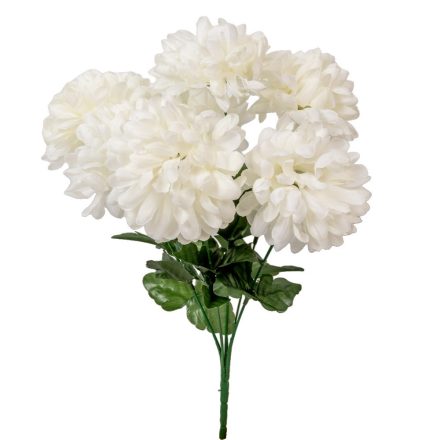 Krizantém csokor 7v. krém M38cm 72db/#