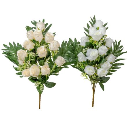 Rózsa csokor féloldalas 13v  M55cm 24db/#