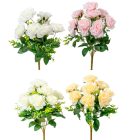 Rózsa csokor 9v. mix M42cm 24db/#