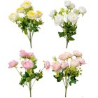 Rózsa csokor 7v. mix M48cm 24db/#